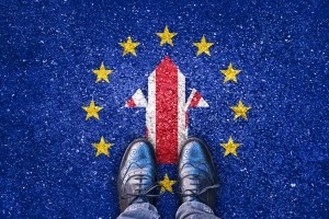 Brexit, EU, shoes Copyright Delpixart