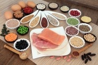 animal and plant proteins, meat, pulses, Copyright marilyna