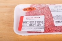 packaged meat, sale, nutrition label. Copyright dbvirago