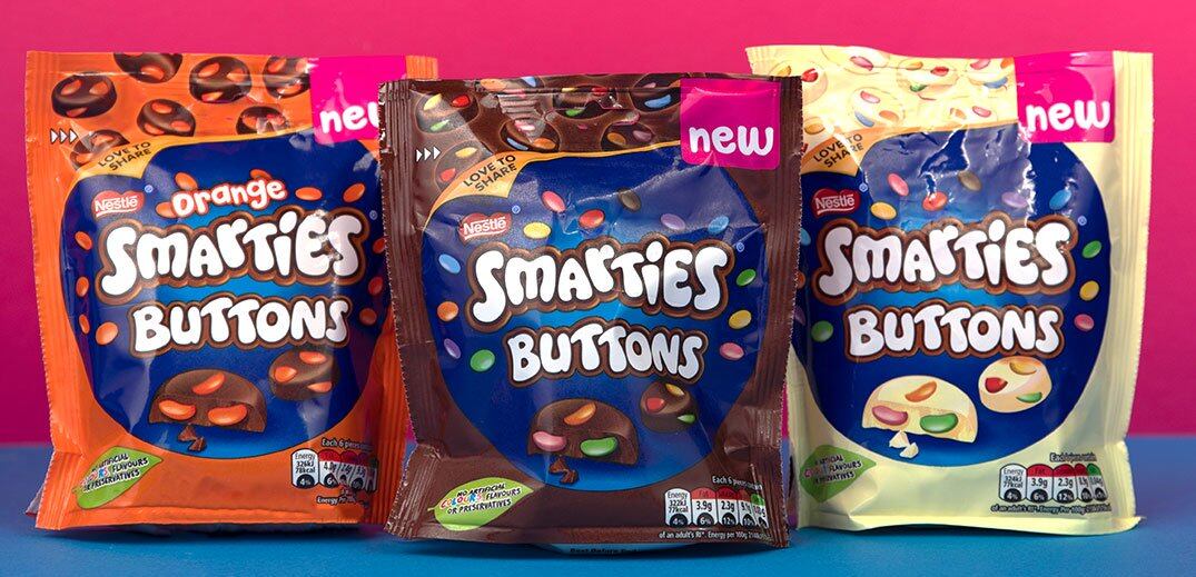 Nestlé unveils Smarties Buttons