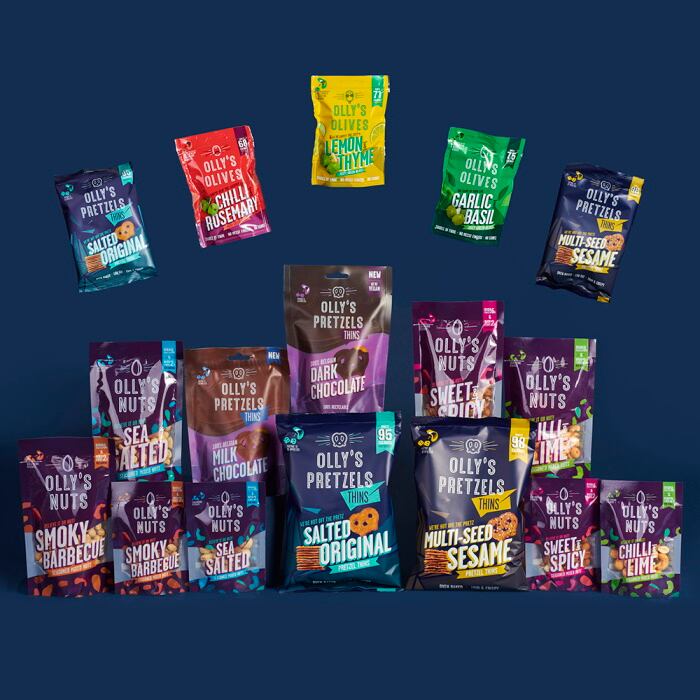 Olly's launches snacking line with nuts, pretzels and olives