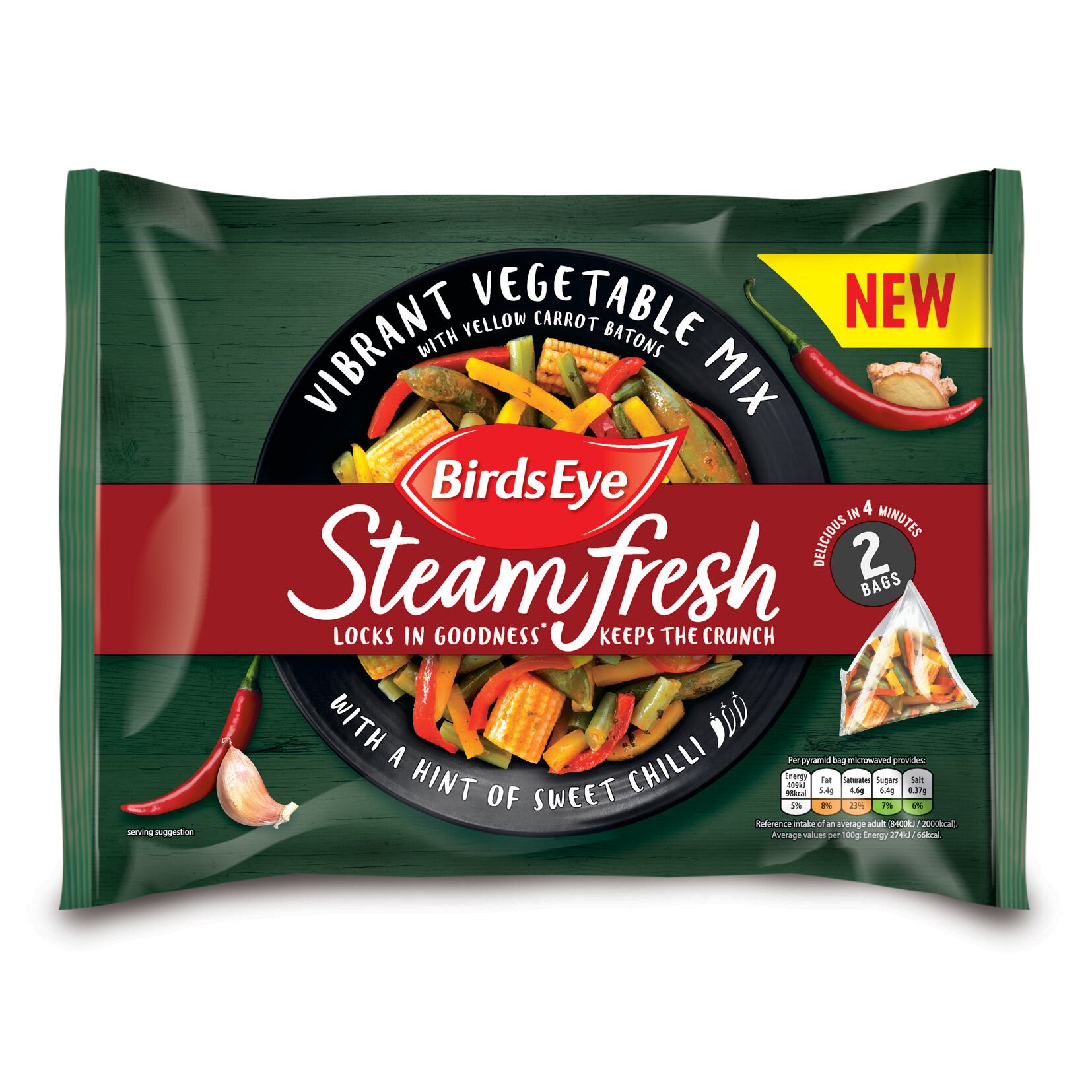 Birds Eye’s new Steamfresh Vibrant Vegetable