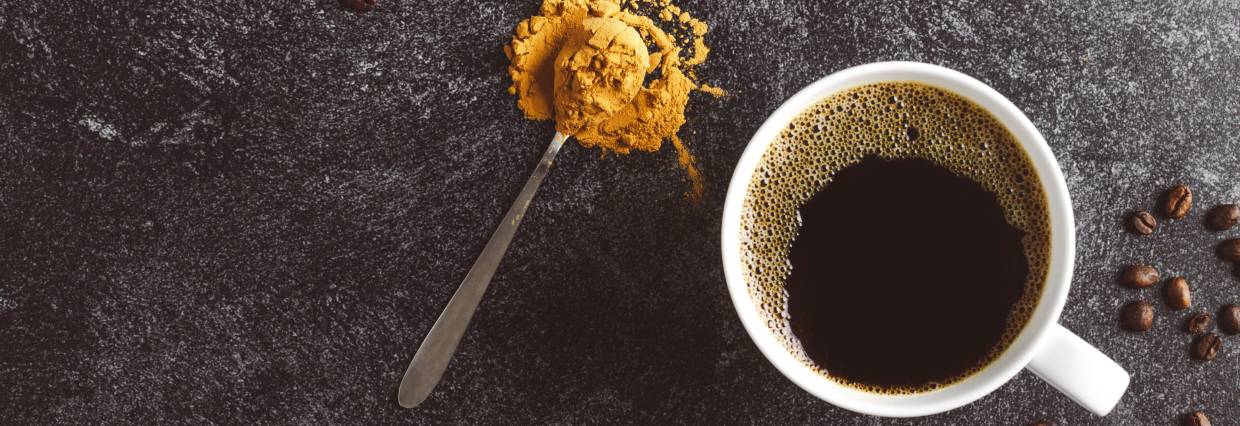Coffee and turmeric