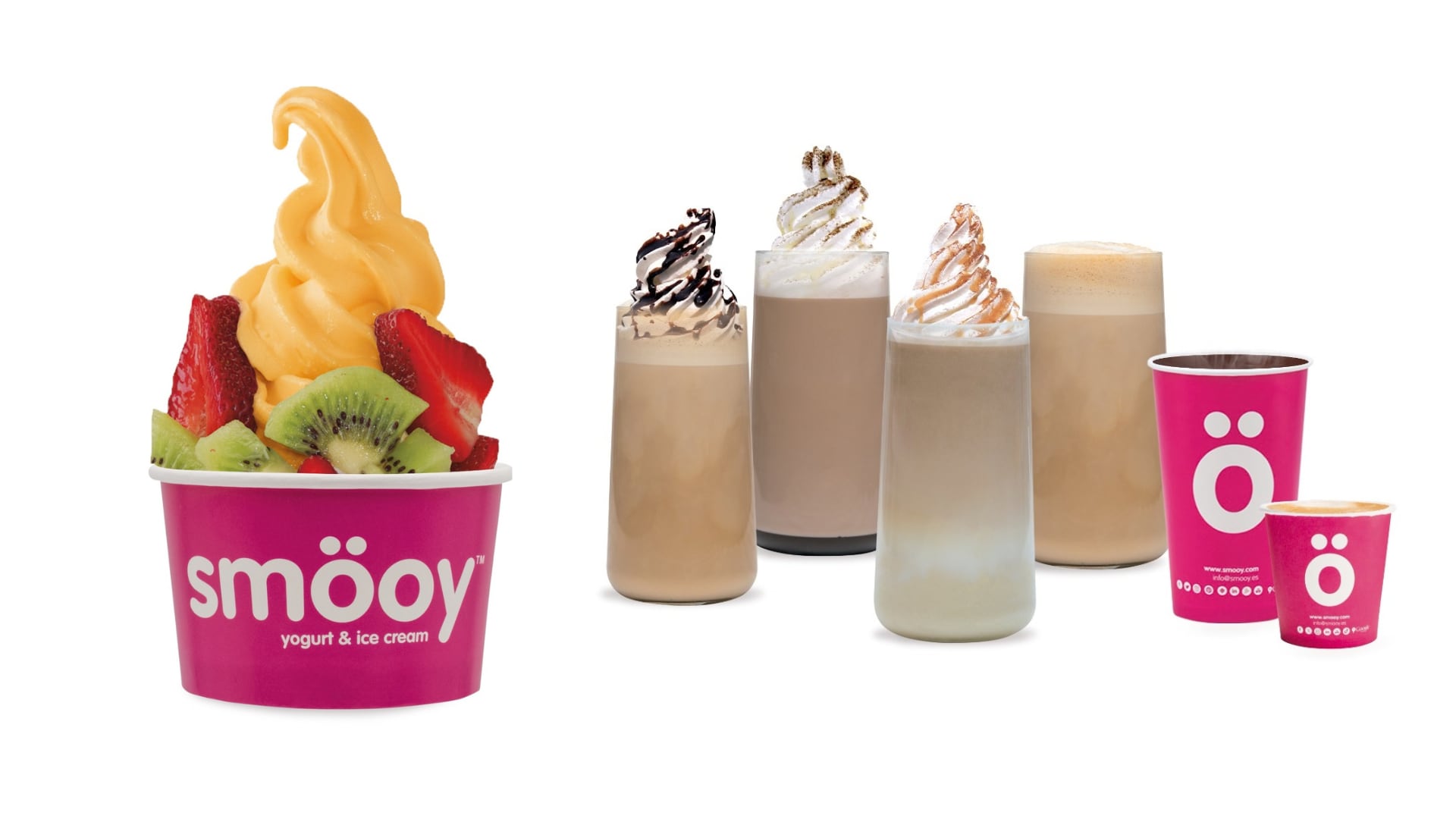 Smöoy dessert offerings.