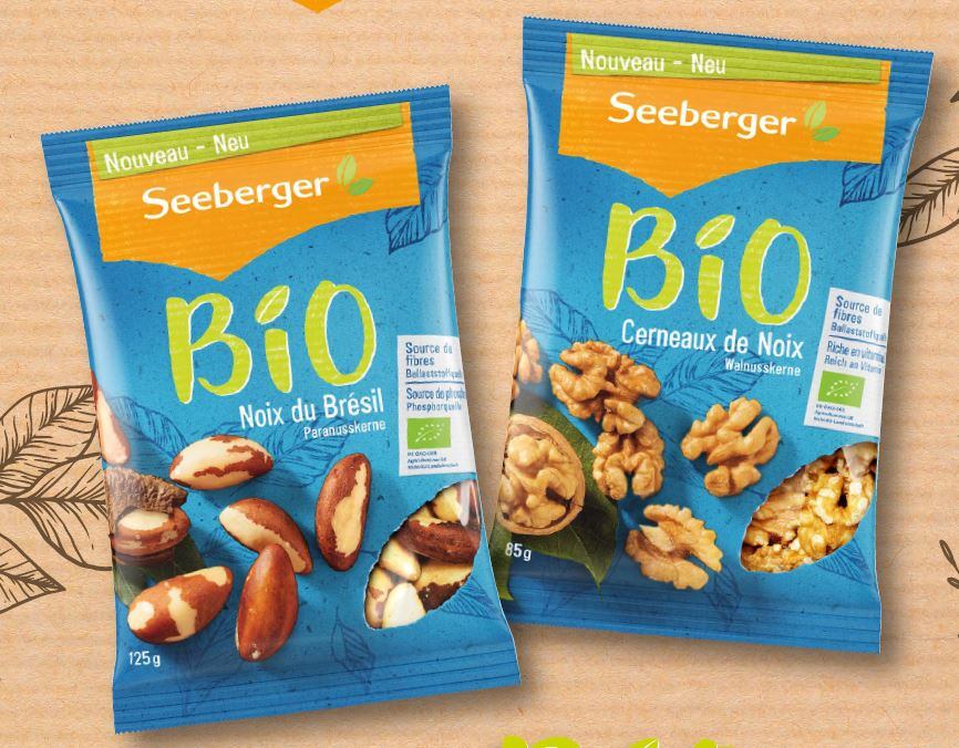 Seeberger adds new flavours to its organic snack range