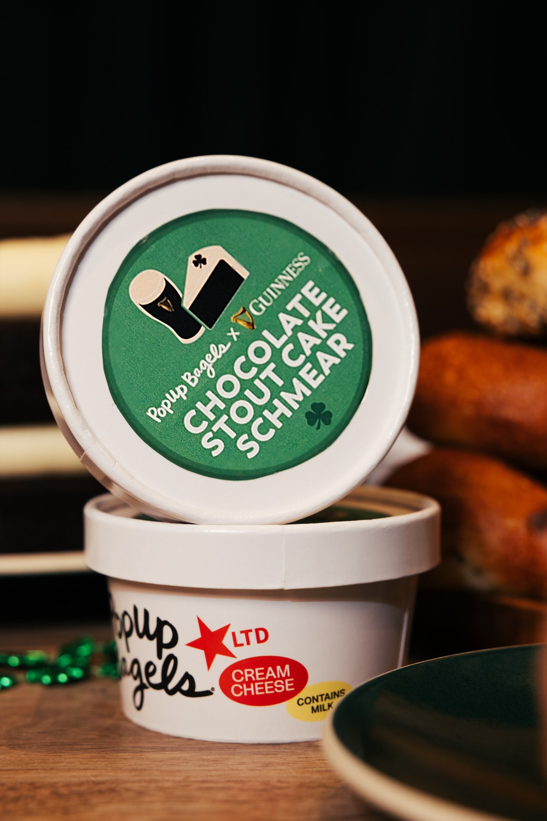 PopUp Bagels offers its Guinness Chocolate Cake Schmear.