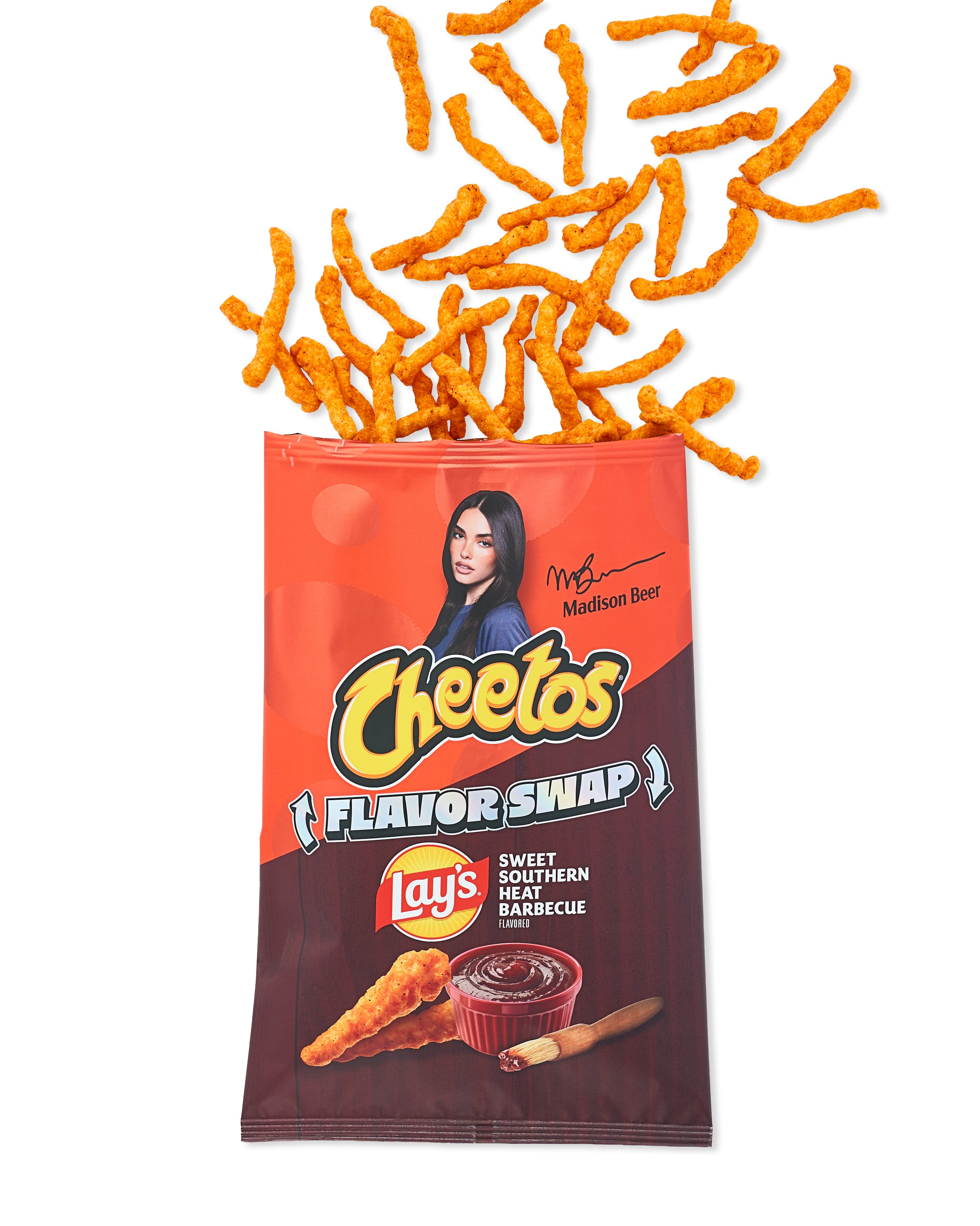 Bags of PepsiCo Flavor Swap crisps featuring cross‑brand flavour combinations.