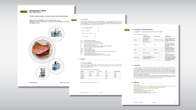 Protein analysis in plant-based meat alternatives