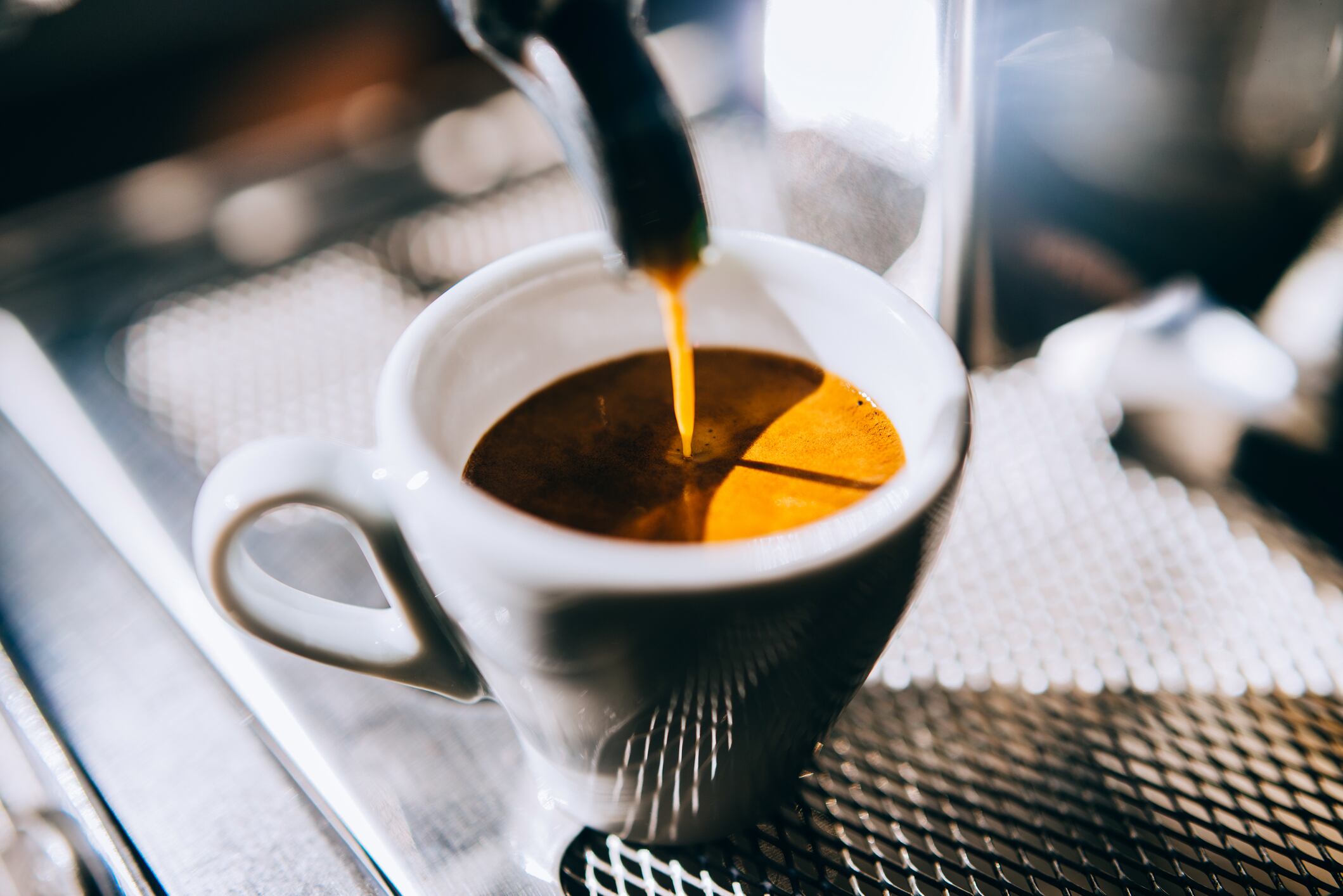 Espresso being poured