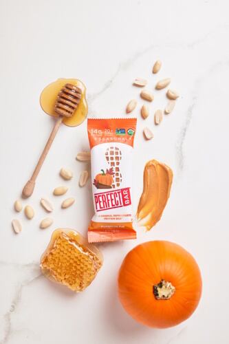 Perfect Bar’s limited-edition Pumpkin Pie refrigerated protein bar