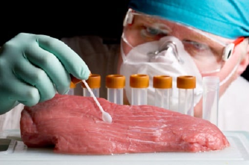 New method for extracting antibiotic residue from animal protein