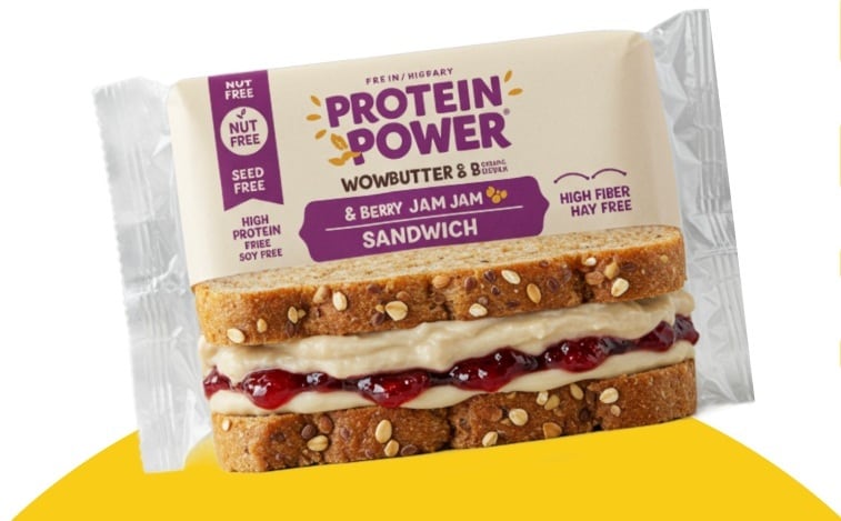 MISTA's Wowbutter & Jelly Sammy has added fibre and reduced sugar and is allergen-free.