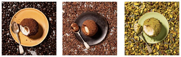 Italian gelato truffles