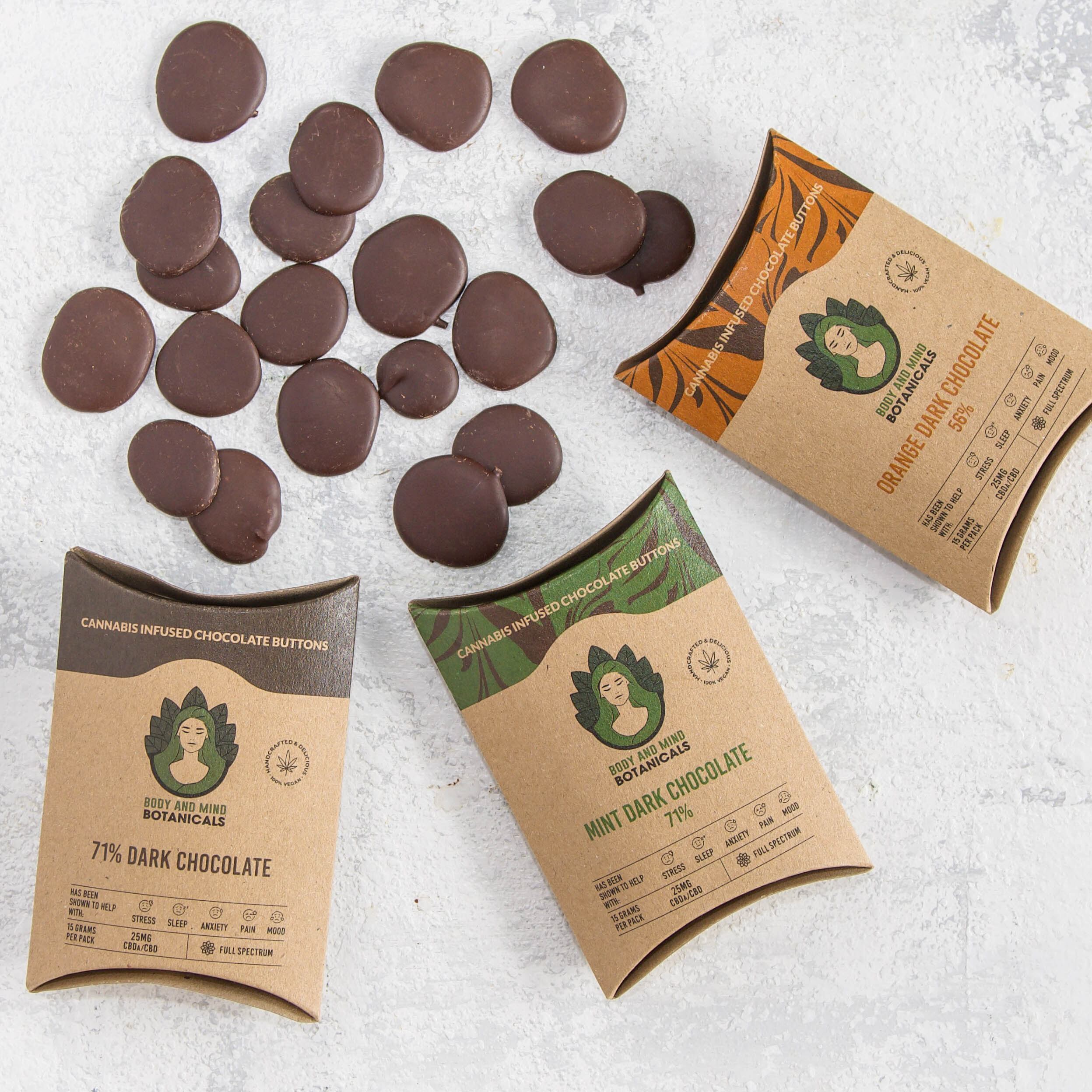 Cannabis dark chocolate