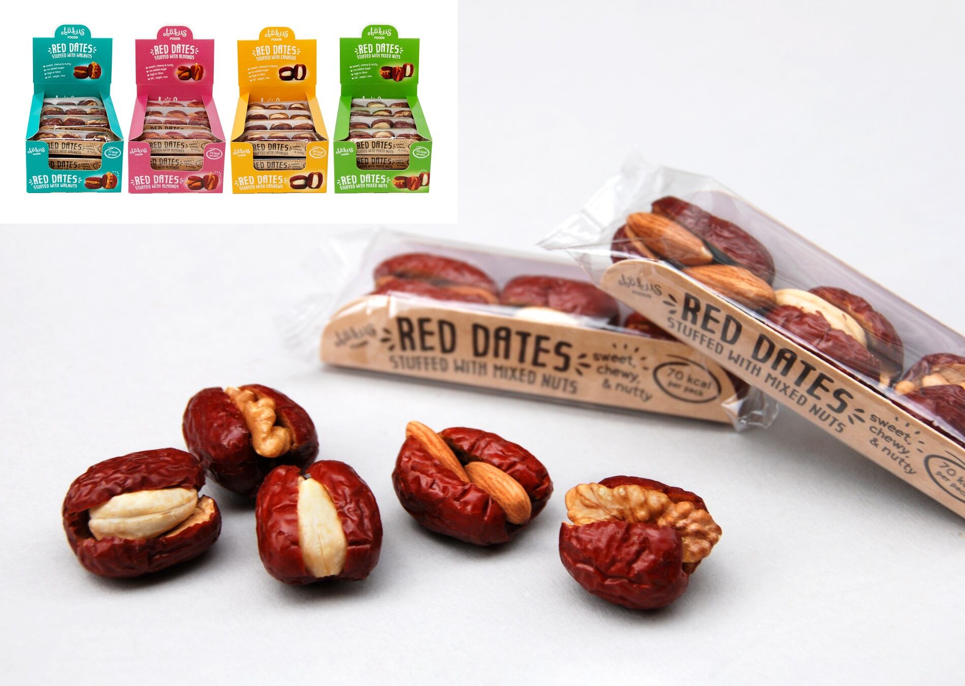 Stuffed jujube deliver sweet snacks