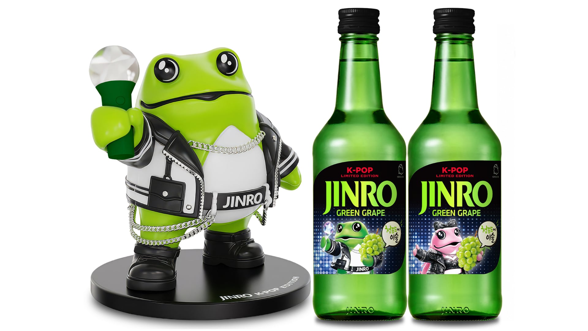 A K-Pop star toad? Jinro taps Korean wave in limited-edition soju