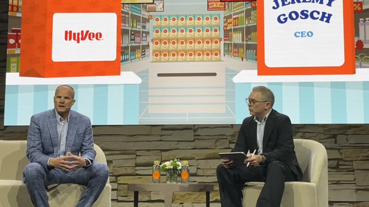 Hy-Vee CEO Jeremy Gosch said the Midwest grocyer chain is leveraging its more than 270 pharmacies to attract consumers who are taking GLP-1 drugs and focusing on healthy diets.