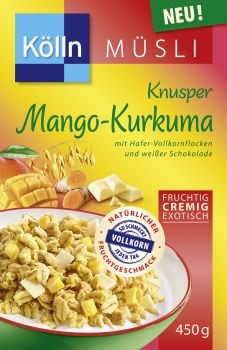 Turmeric and mango muesli