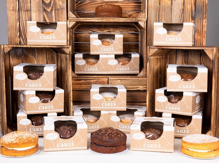 Retail cake range