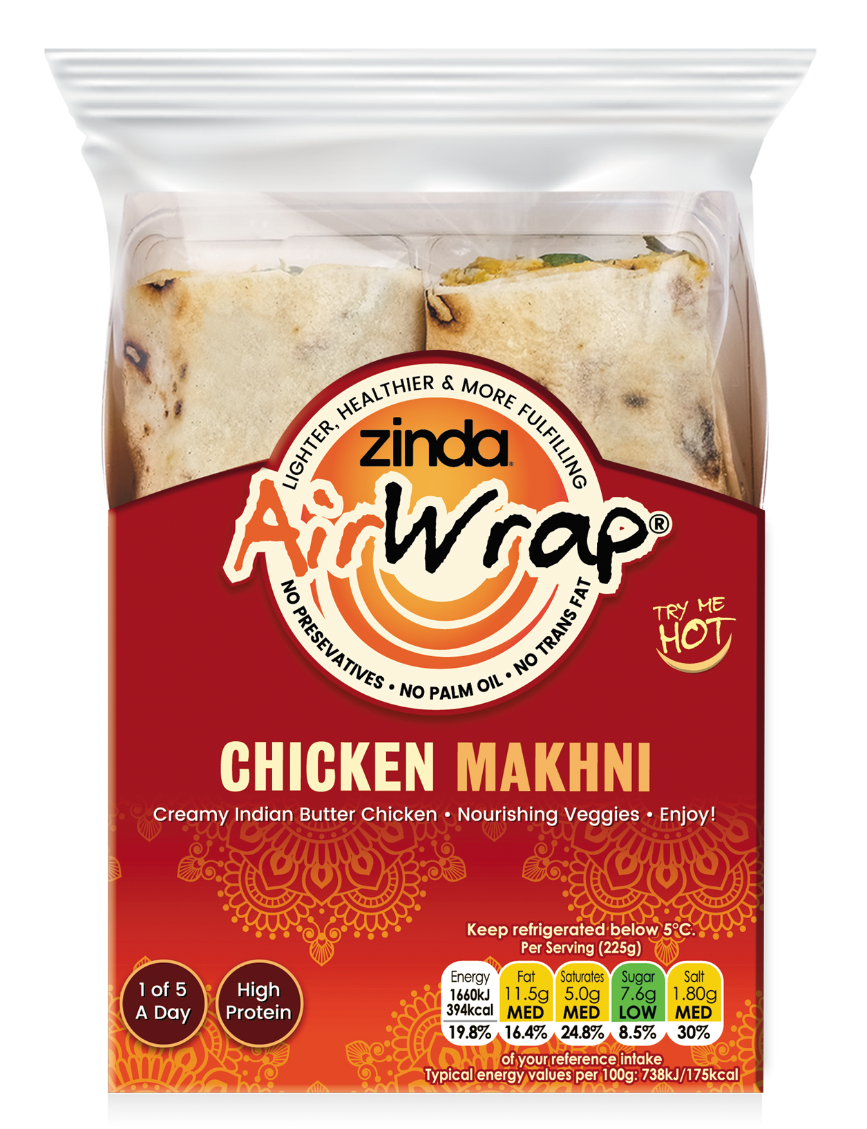 ‘Indulgent’ and ‘healthy’ Butter Chicken AirWrap