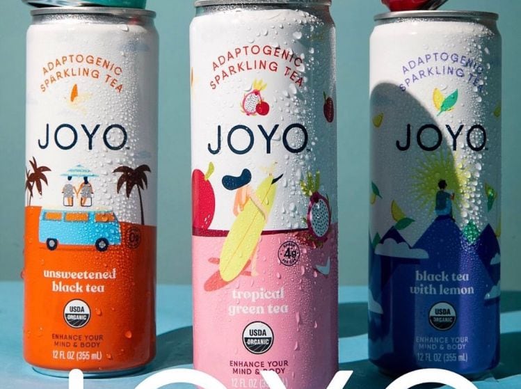 JOYO sparkling tea with adaptogens