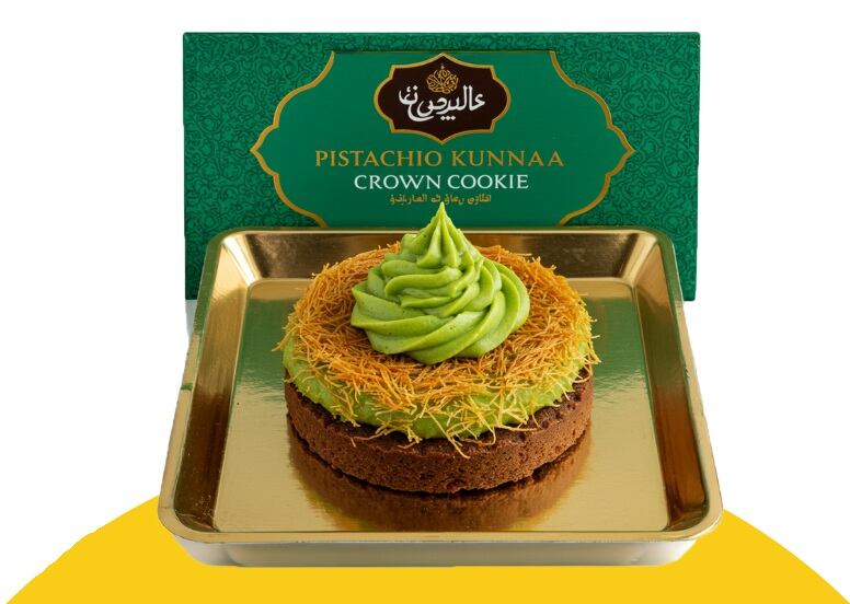 MISTA's concept, the Dubai crown cookie is high in protein and low in sugar.