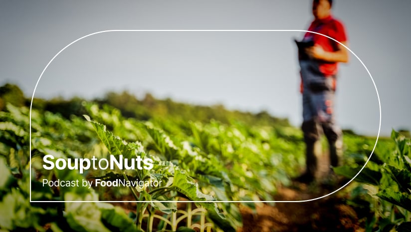 A farmer uses regenerative agricultural practices