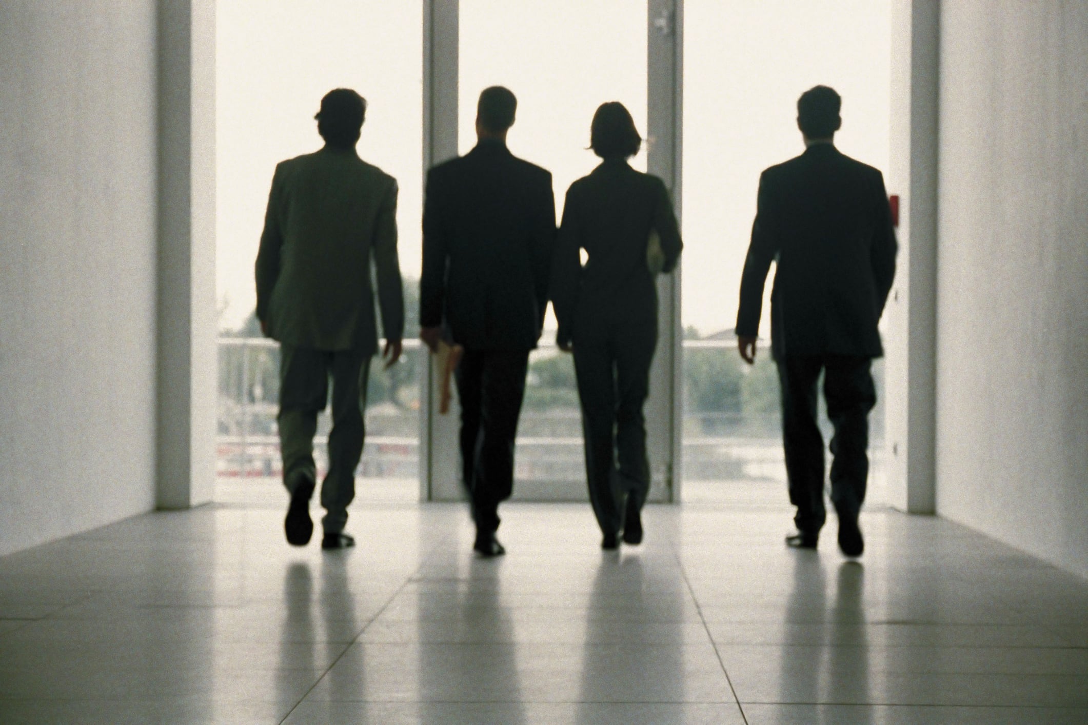 business people walking