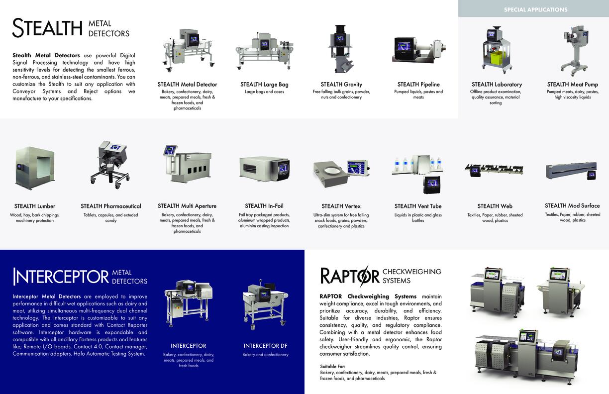 Enhance food safety and quality with Fortress Inspection Systems