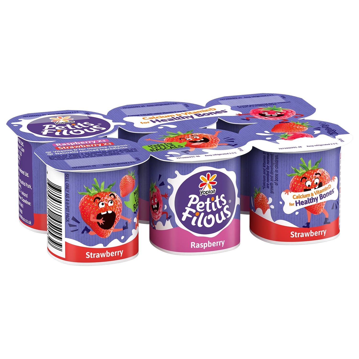 A pack of Petit Filous yogurt, highlighting Yoplait UK’s investment in kids’ nutrition and calcium-rich products.