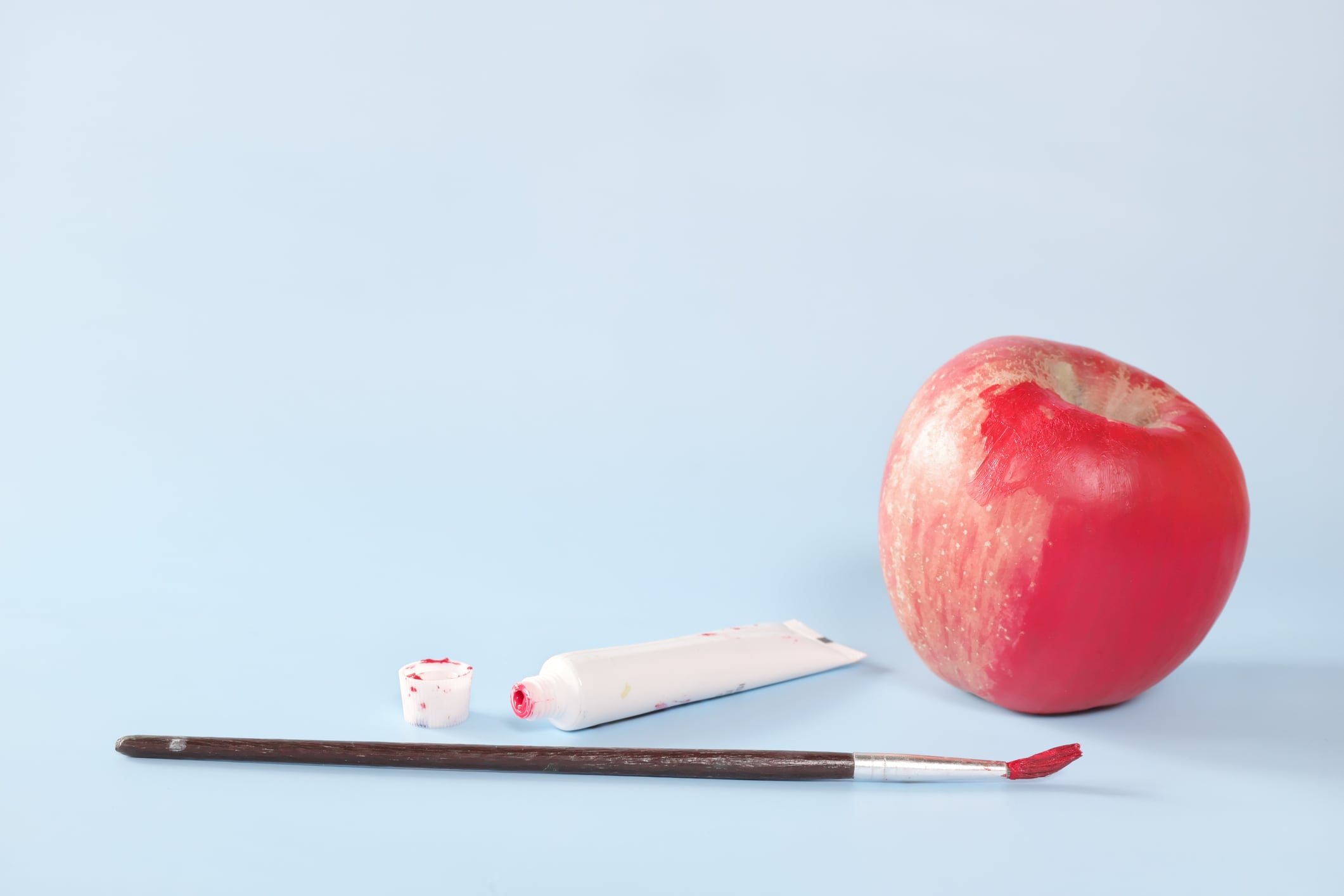 Fake food, coloring, fraud and fraudulent food concept