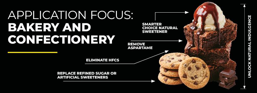 Bakery and confectionery are among many applications where Prosur’s carob-based smarter sweetener and fiber range can enable elimination of aspartame and HFCS.