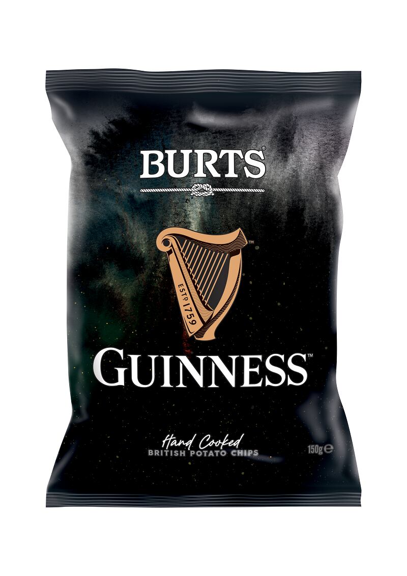 Burts gives Guinness hand-cooked potato chips a new look