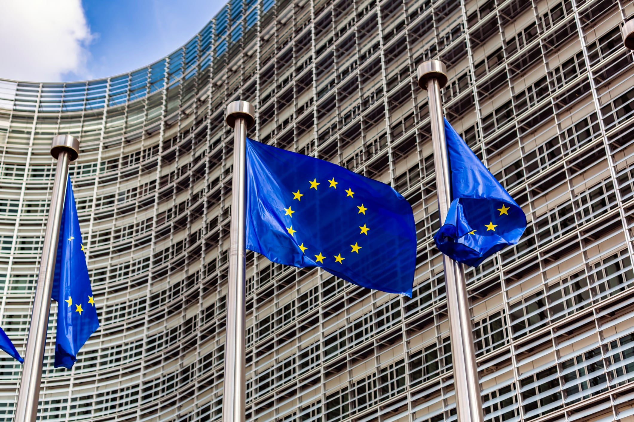 European flags, EU