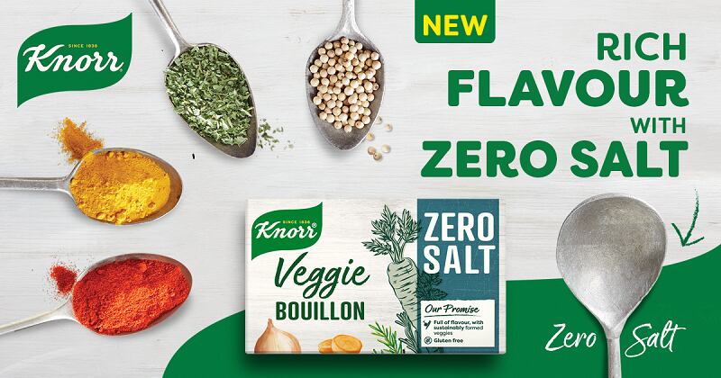 Zero salt Knorr stock cubes