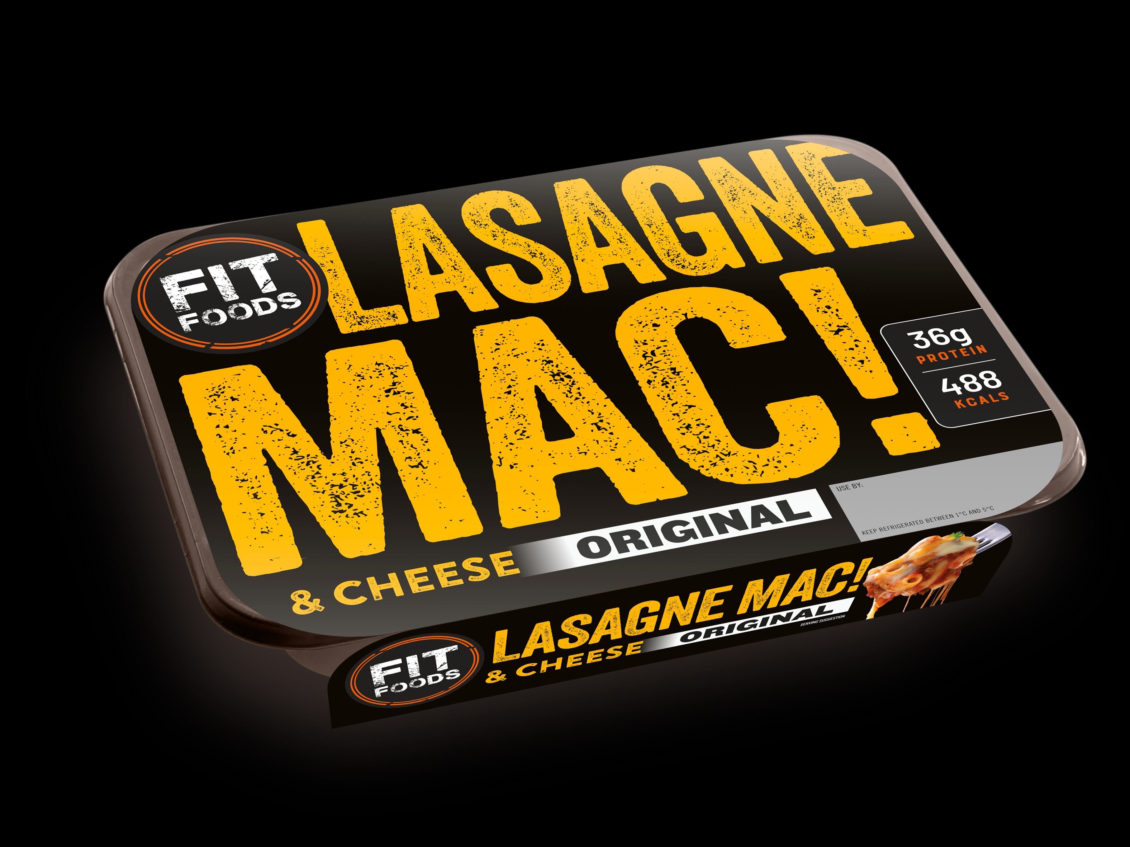 Fit Foods Lasagne Mac and Cheese chilled ready meal.