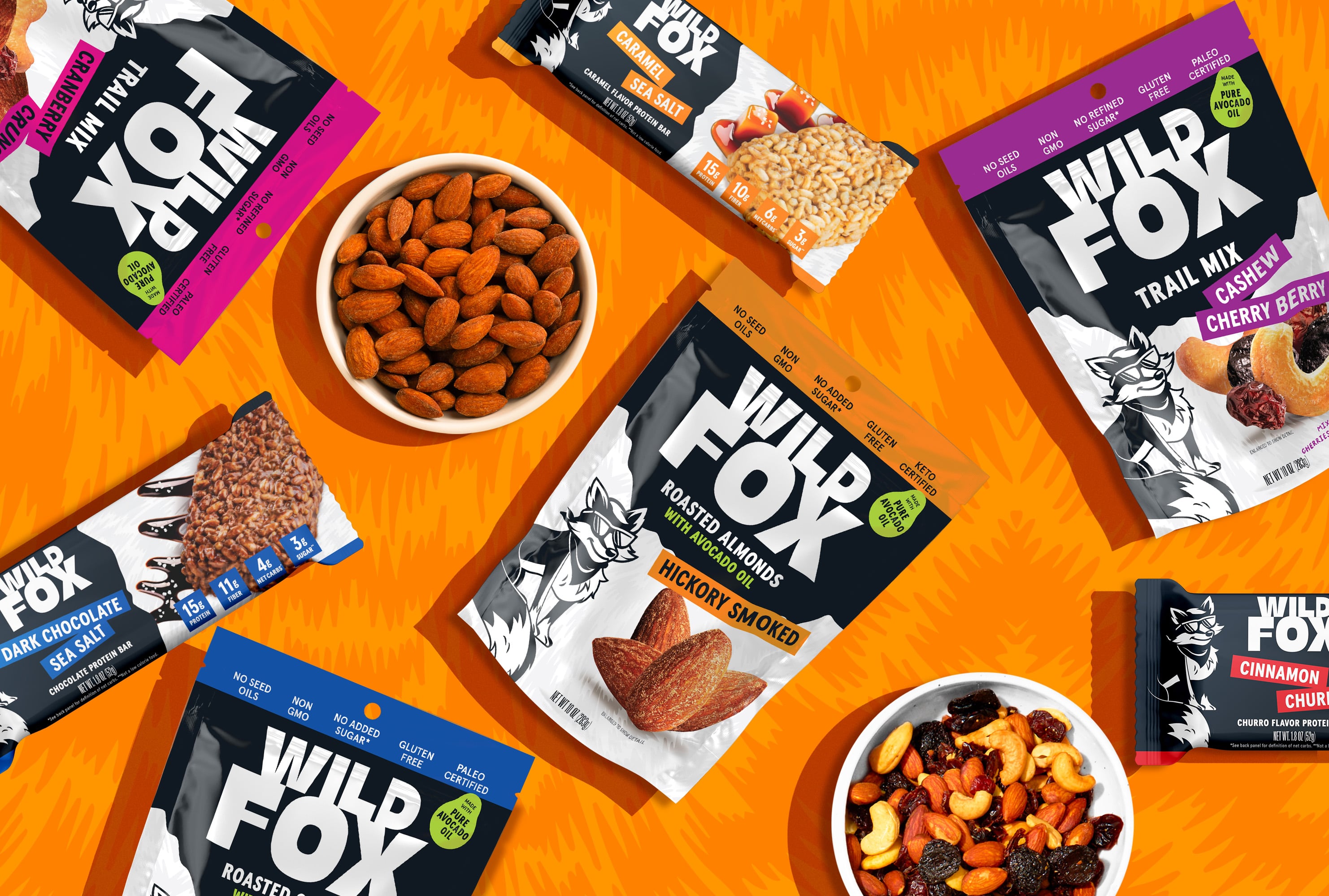 Wild Fox Foods brings bold flavor and clean labels to nuts, trail mix and protein bars