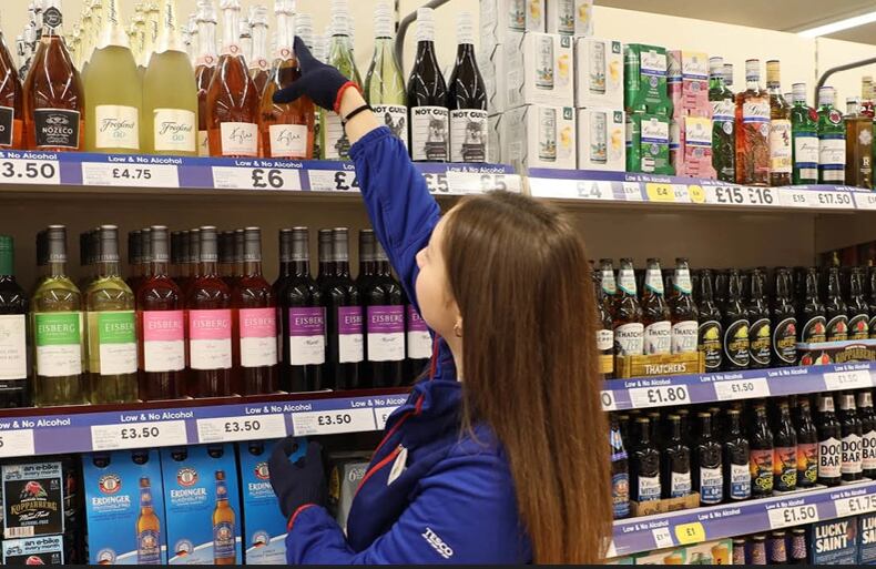 Tesco predicts record demand for low and no alcohol drinks this Christmas