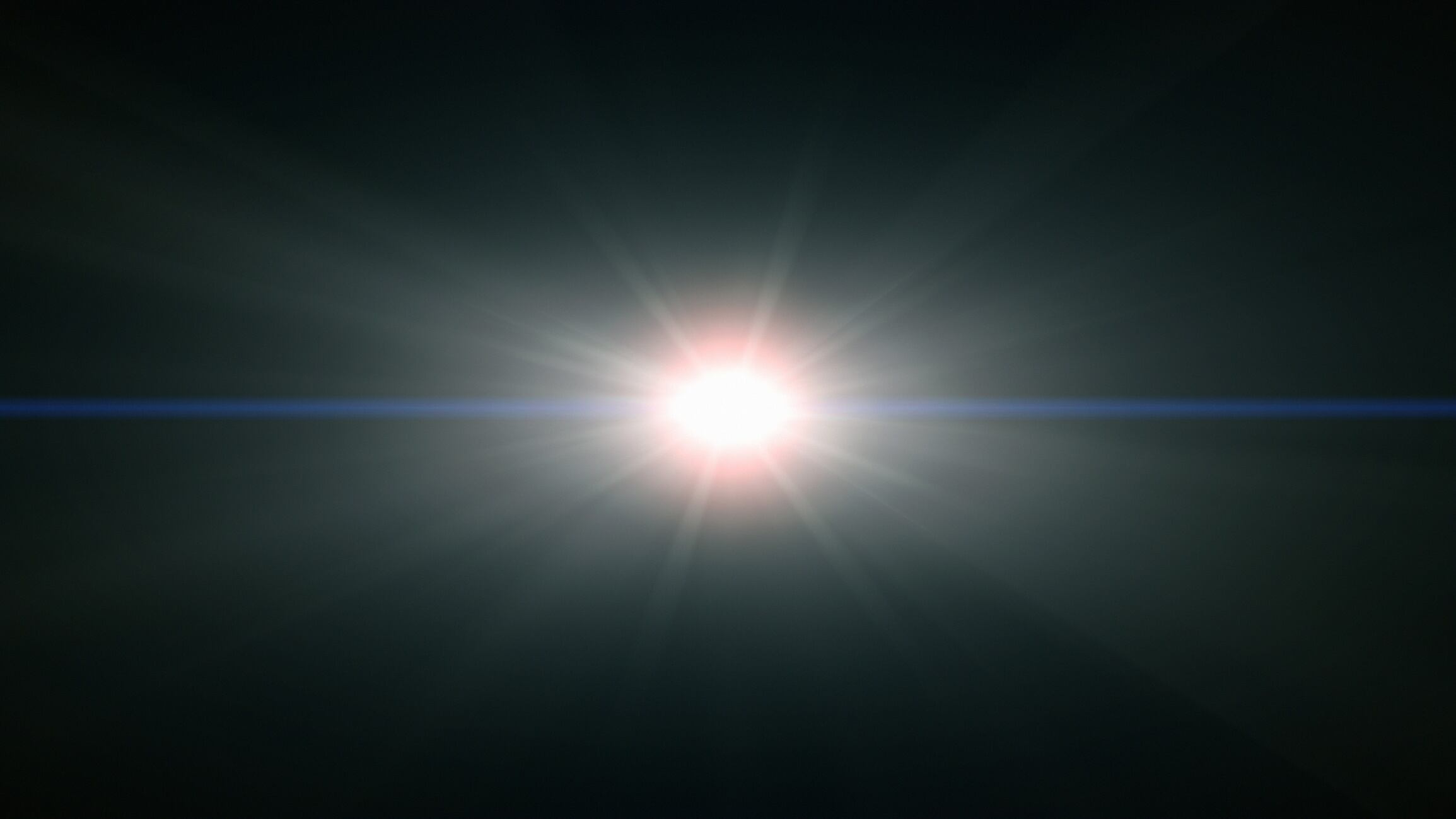 Natural lens flare overlay on black background design element