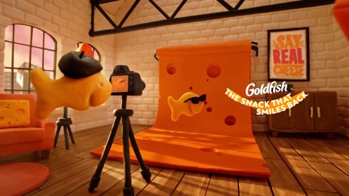 Goldfish revives its best-known tagline, "The Snack That Smiles Back," through a new campaign