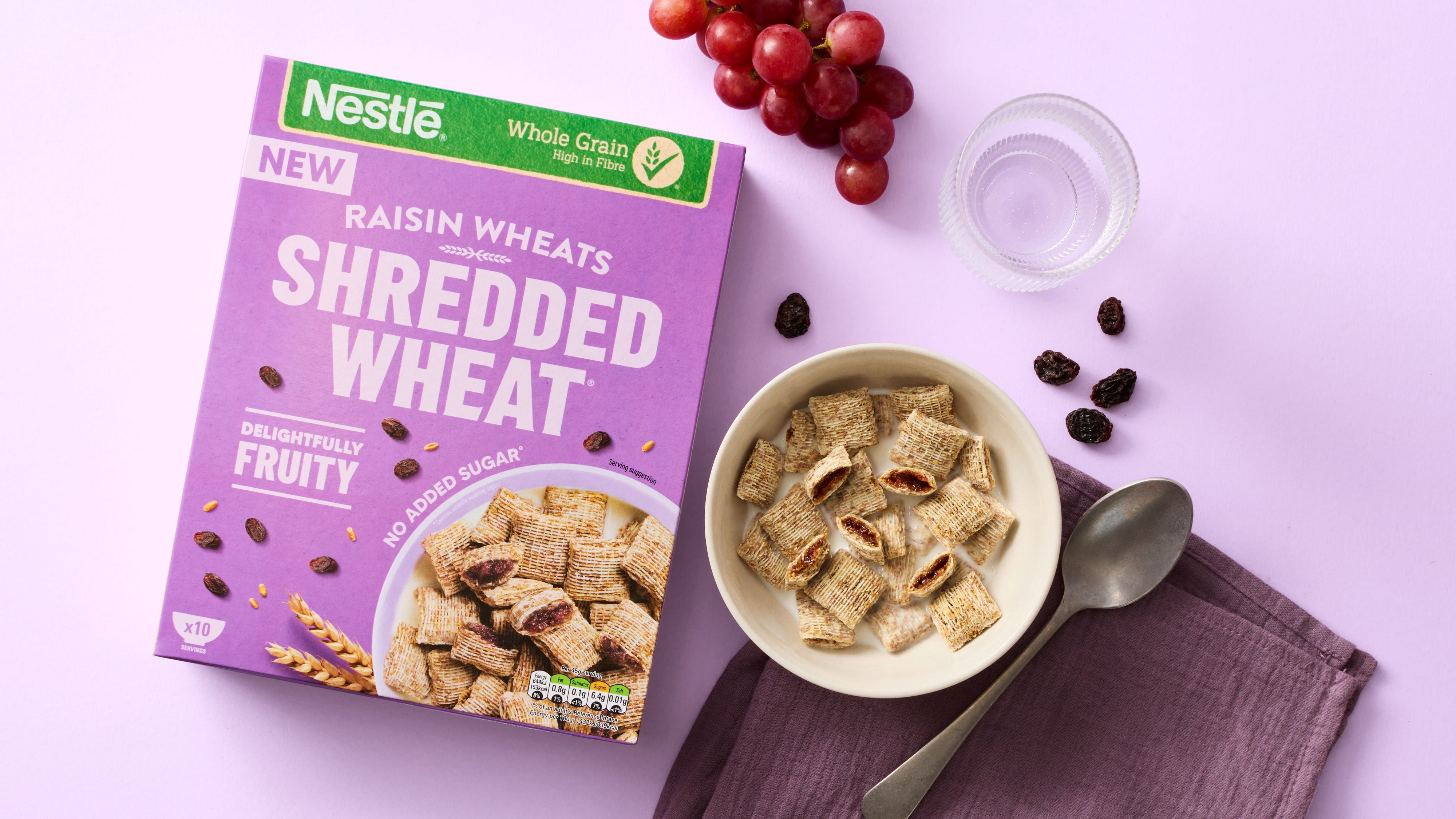 Nestlé Cereals has added Raisin Wheats to its Shredded Wheat Fruit Wheats line-up