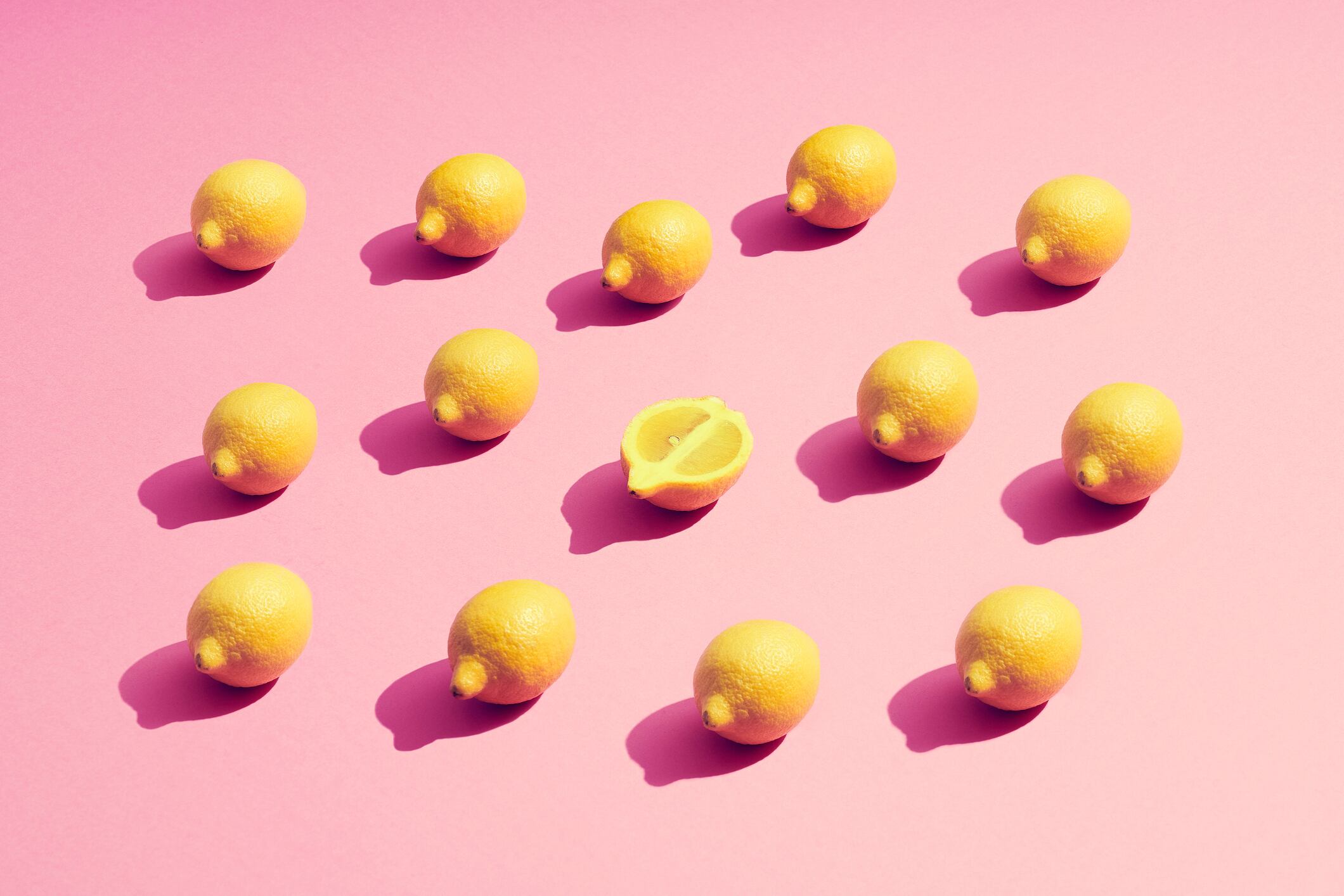 lineup of lemons