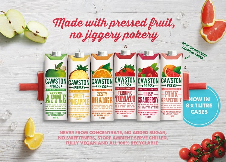 Pressed juice for foodservice