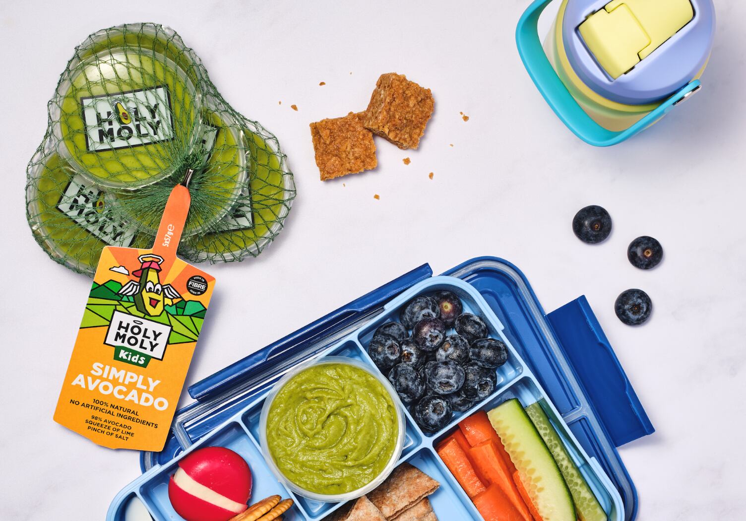 Holy Moly avocado snack and breakfast pots.