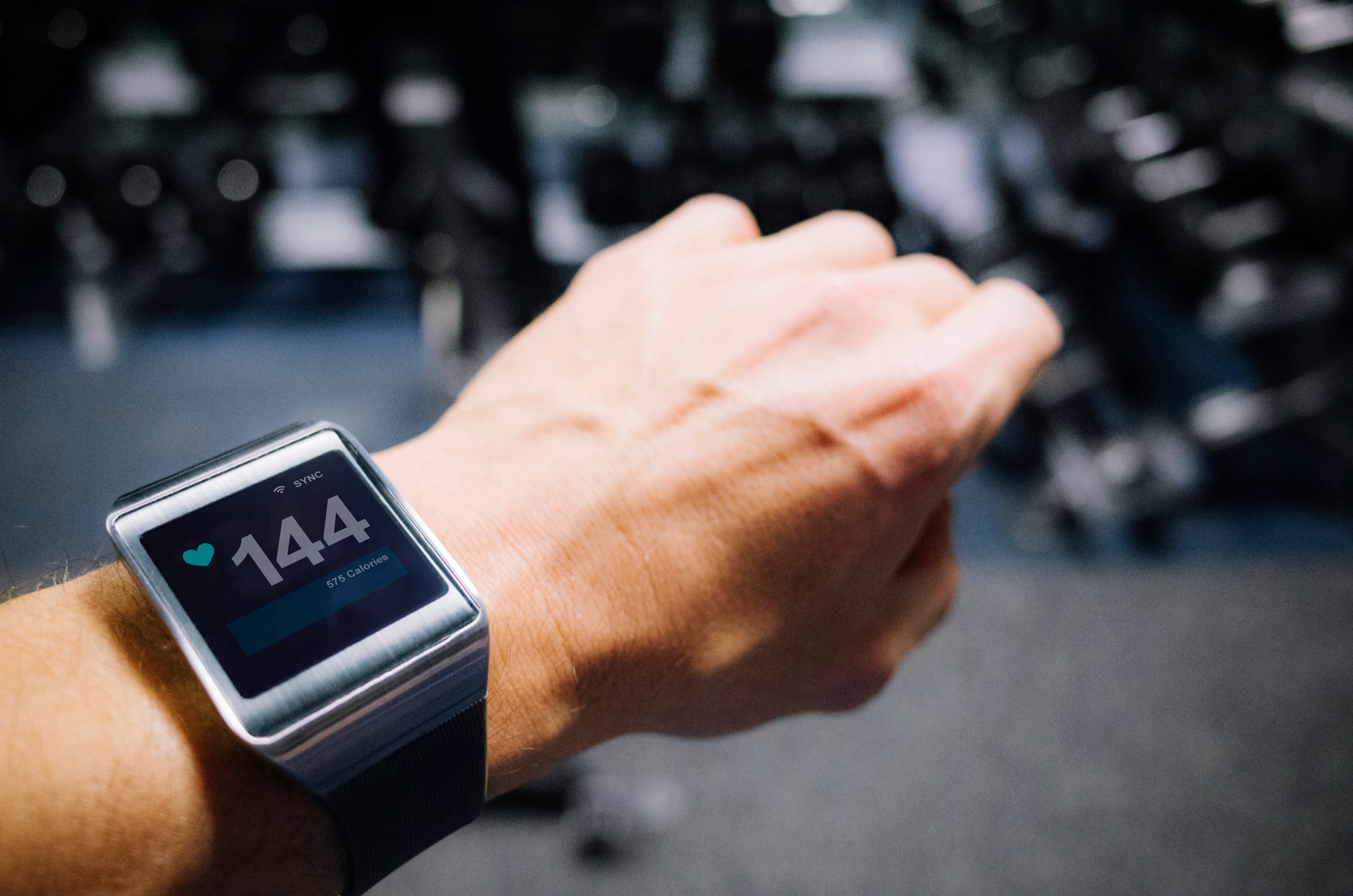 Smart watch showing pulse