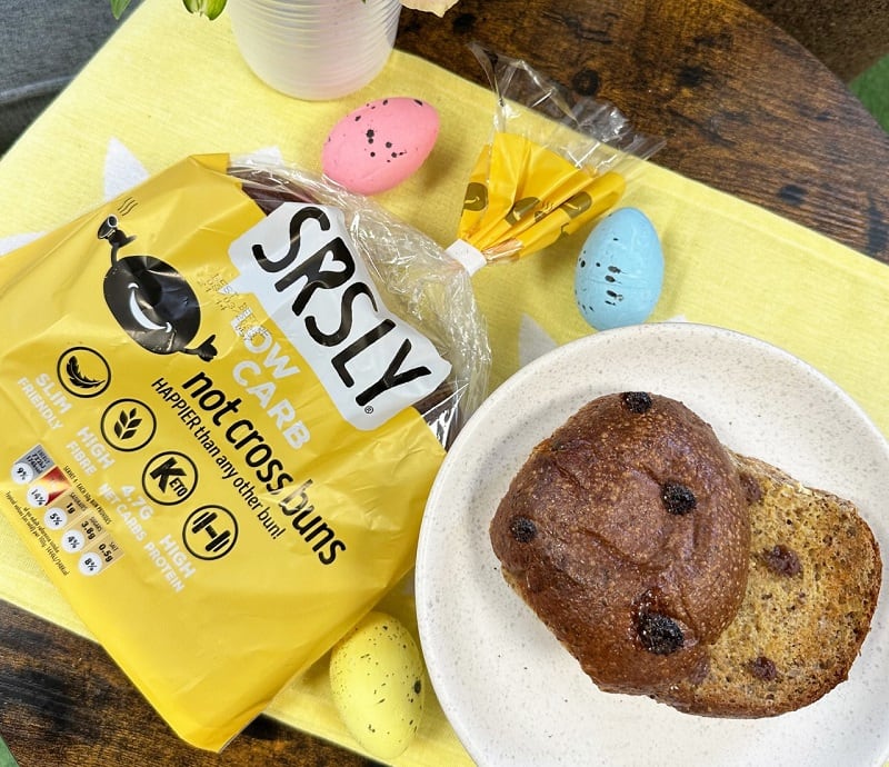 Keto-friendly hot cross buns