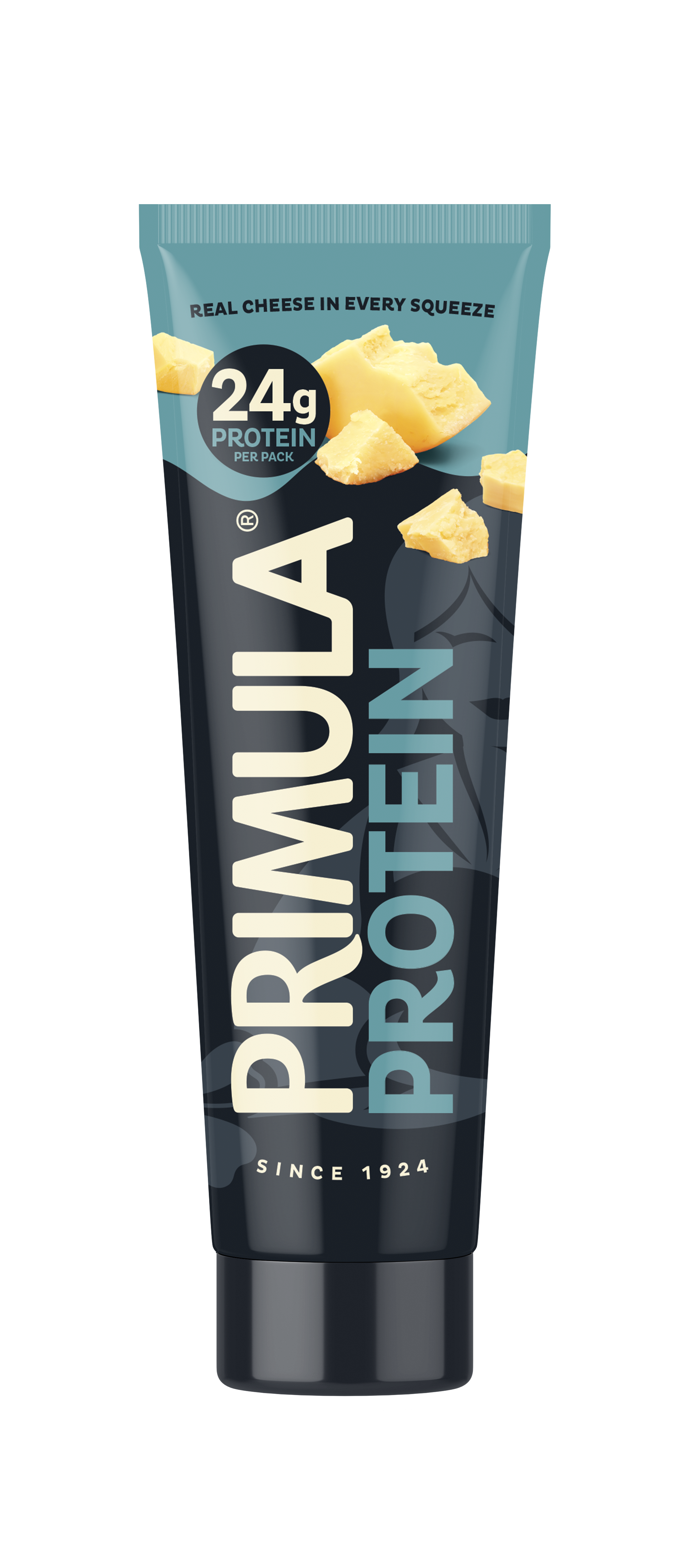 Primula Protein high-protein squeezy cheese tube.