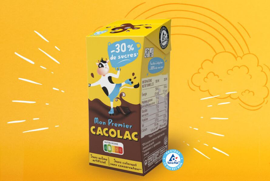 Sugar-reduced chocolate milk