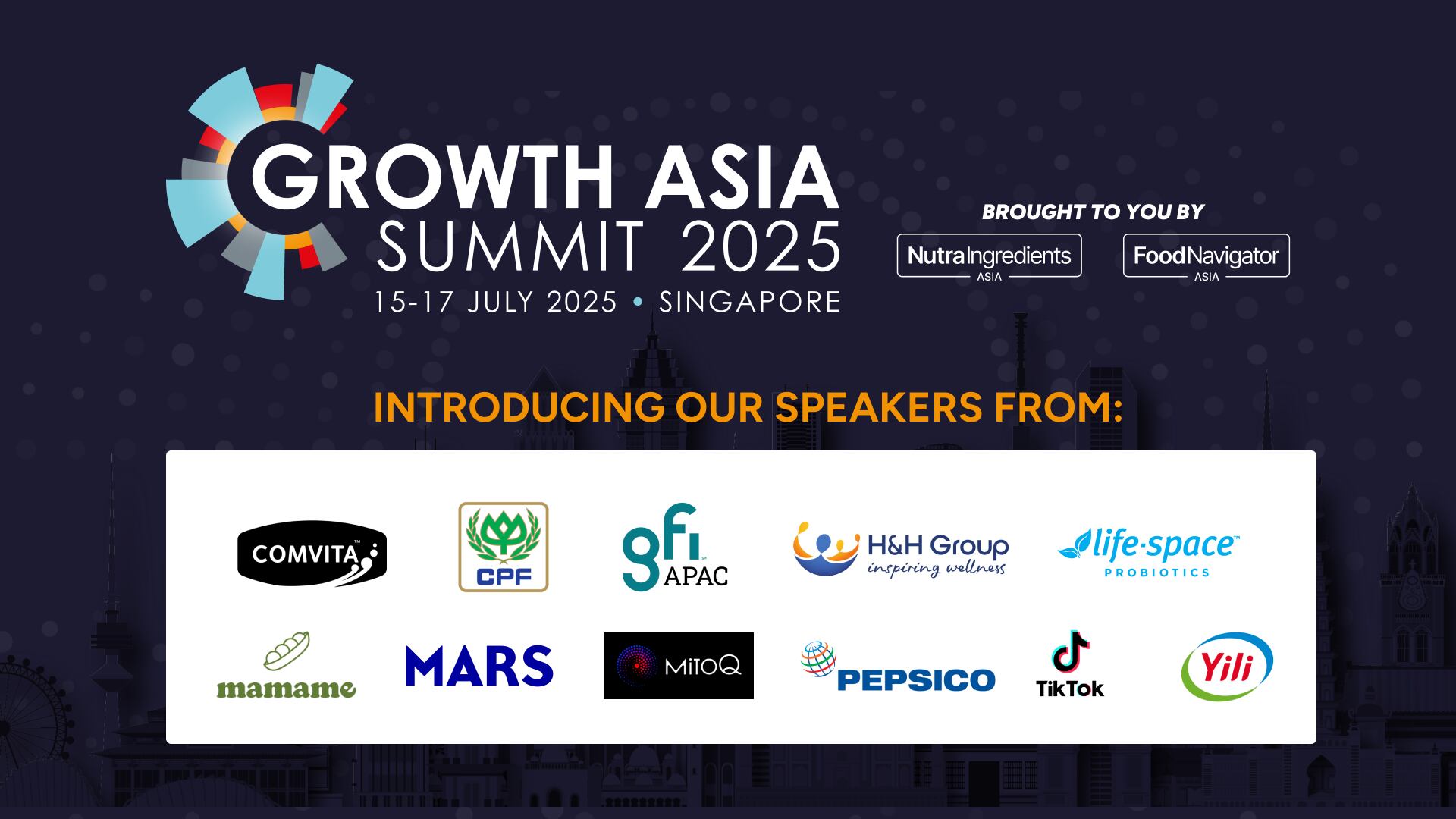 Advance Agenda out! Check out all the speakers confirmed for our Growth Asia Summit 2025