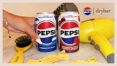 Pepsi's partnership with salon blowout chain Dry Bar taps into the get ready ritual popularized across social media.